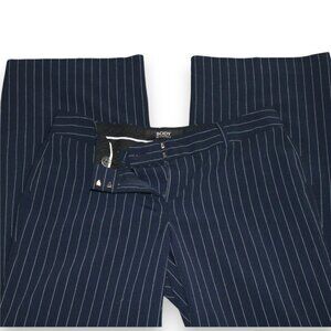 BODY BY VICTORIA THE MARISA FIT NAVY BLUE WITH WHITE STRIPES TROUSER PANTS